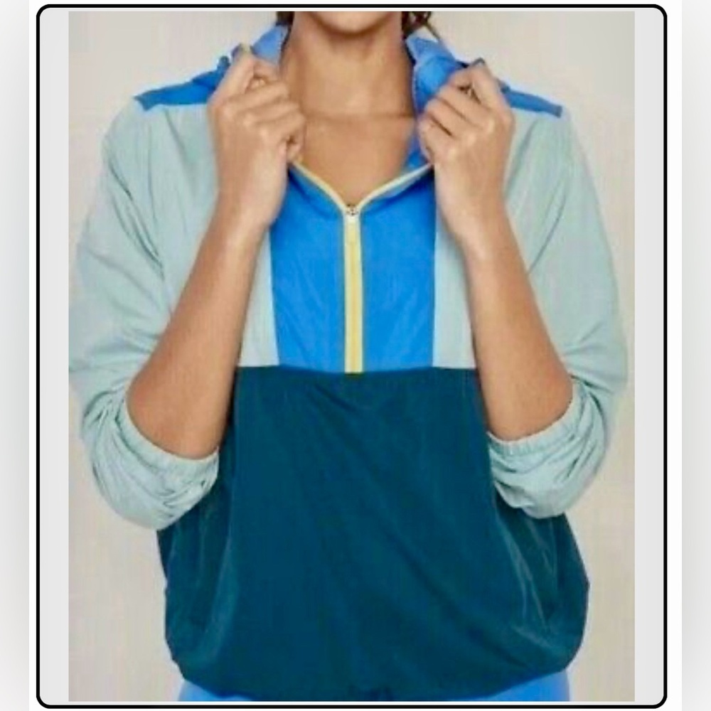 Old Navy Blue Color-block Jacket, Size Medium NWT